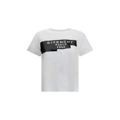Givenchy Cotton T-shirt with print black givenchy tape - T-Shirts