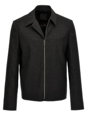 Givenchy Gray Virgin Wool Jacket - 48 | M