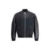 Givenchy Leather and satin bomber Jacket - IT48 | M - Bomber Jackets