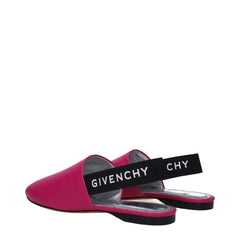Givenchy Pink Leather Flat Sandals - EU35/US5 - Sandals
