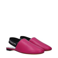 Givenchy Pink Leather Flat Sandals - EU35/US5 - Sandals