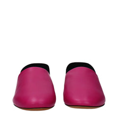 Givenchy Pink Leather Flat Sandals - EU35/US5 - Sandals