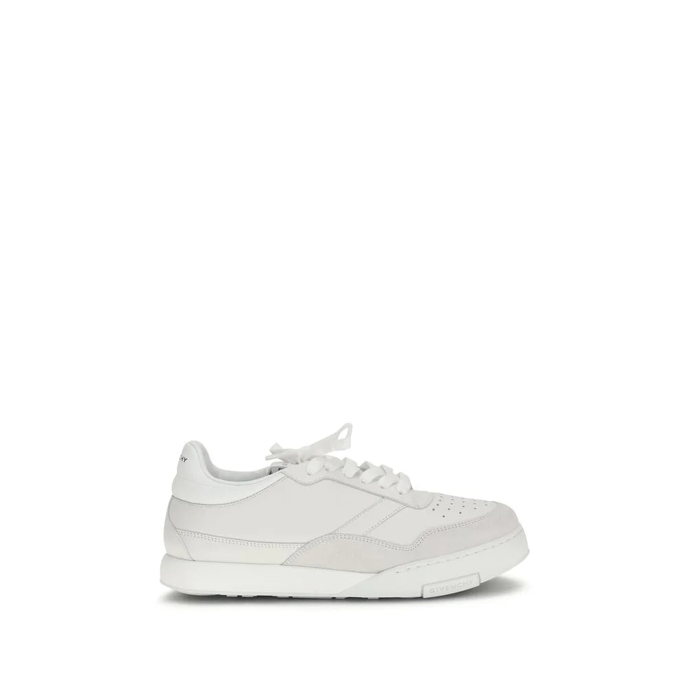 Givenchy White Calf Leather Bos Taurus Low Top Sneakers