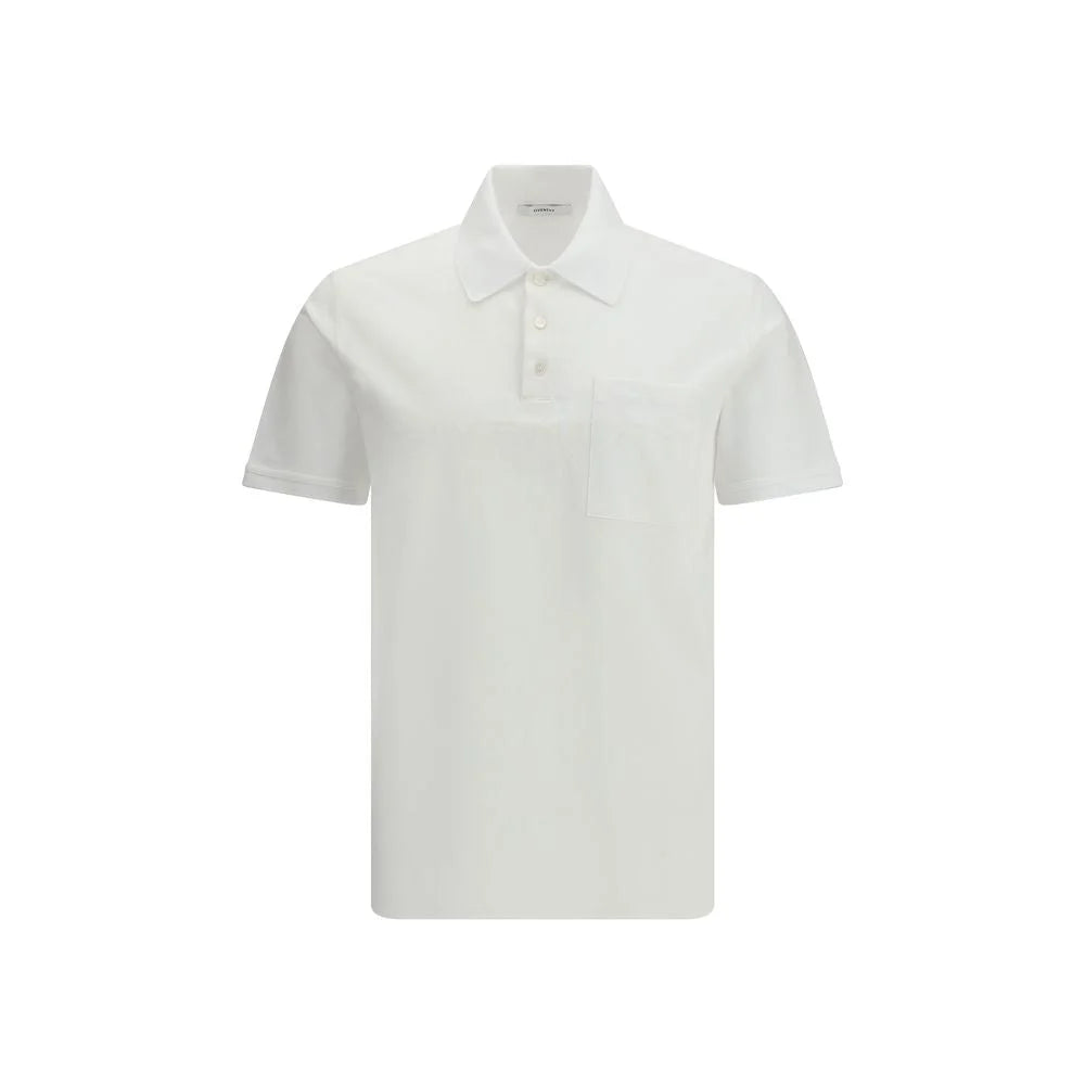Givenchy White Cotton Polo Shirt