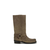 Golden Goose Beige Calf Leather Bos Taurus Lace-Up Boots - EU41/US11