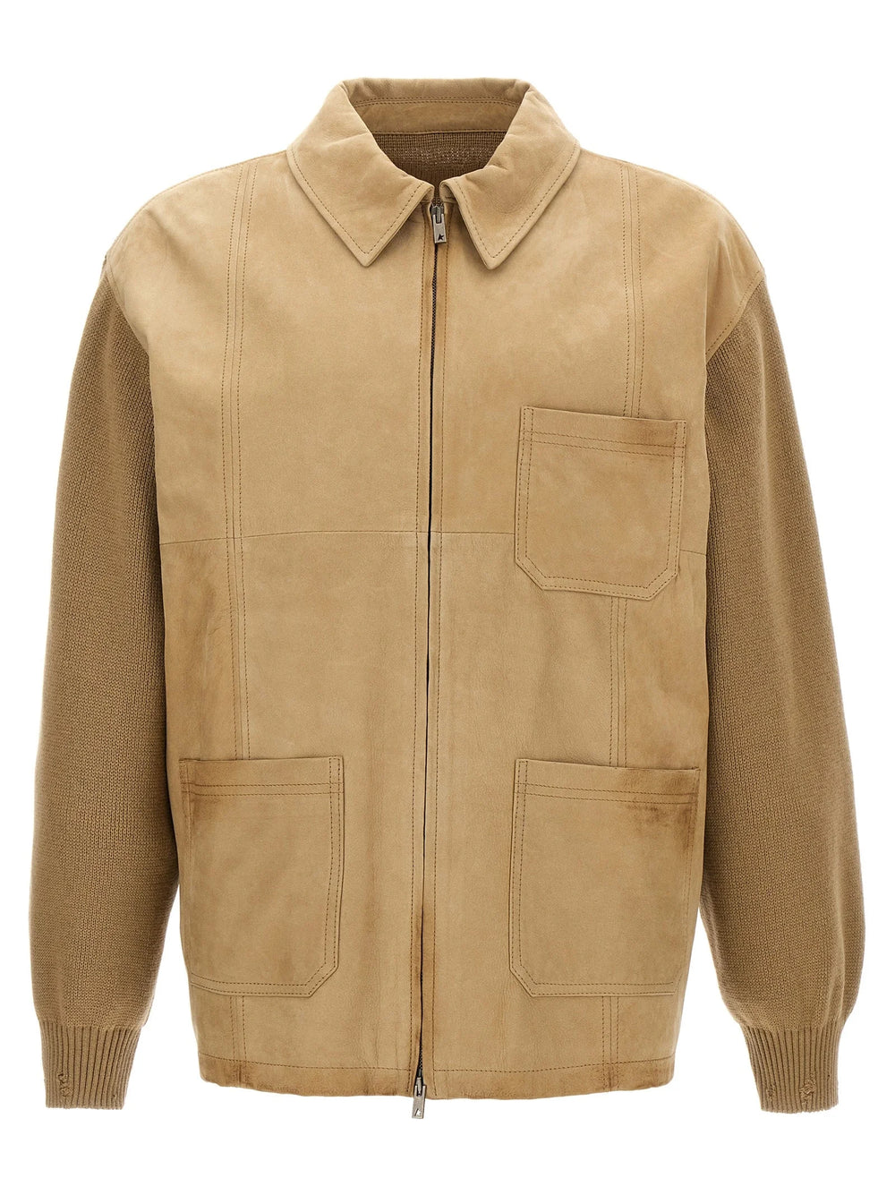 Golden Goose Beige Cowhide Leather Jacket