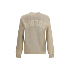 Golden Goose Beige ribbed-knit sweater - L