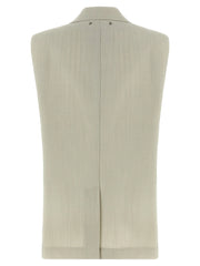 Golden Goose Beige Virgin Wool Sleeveless Jacket
