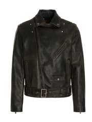Golden Goose Black Calfskin Leather Jacket - IT50 | L