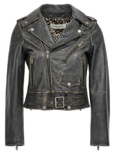 Golden Goose Black Cowhide Leather Jacket