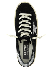 Golden Goose Black Leather Low Top Sneakers