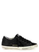 Golden Goose Black Leather Low Top Sneakers