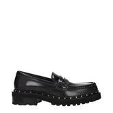 Golden Goose Black Leather Slip-On Loafers - EU41/US11