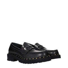 Golden Goose Black Leather Slip-On Loafers - EU41/US11