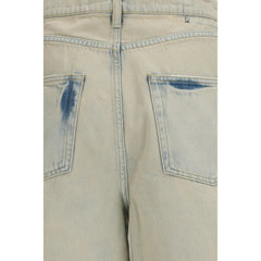 Golden Goose Blue Cotton Bermuda Shorts - W31