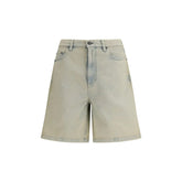 Golden Goose Blue Cotton Bermuda Shorts - W31
