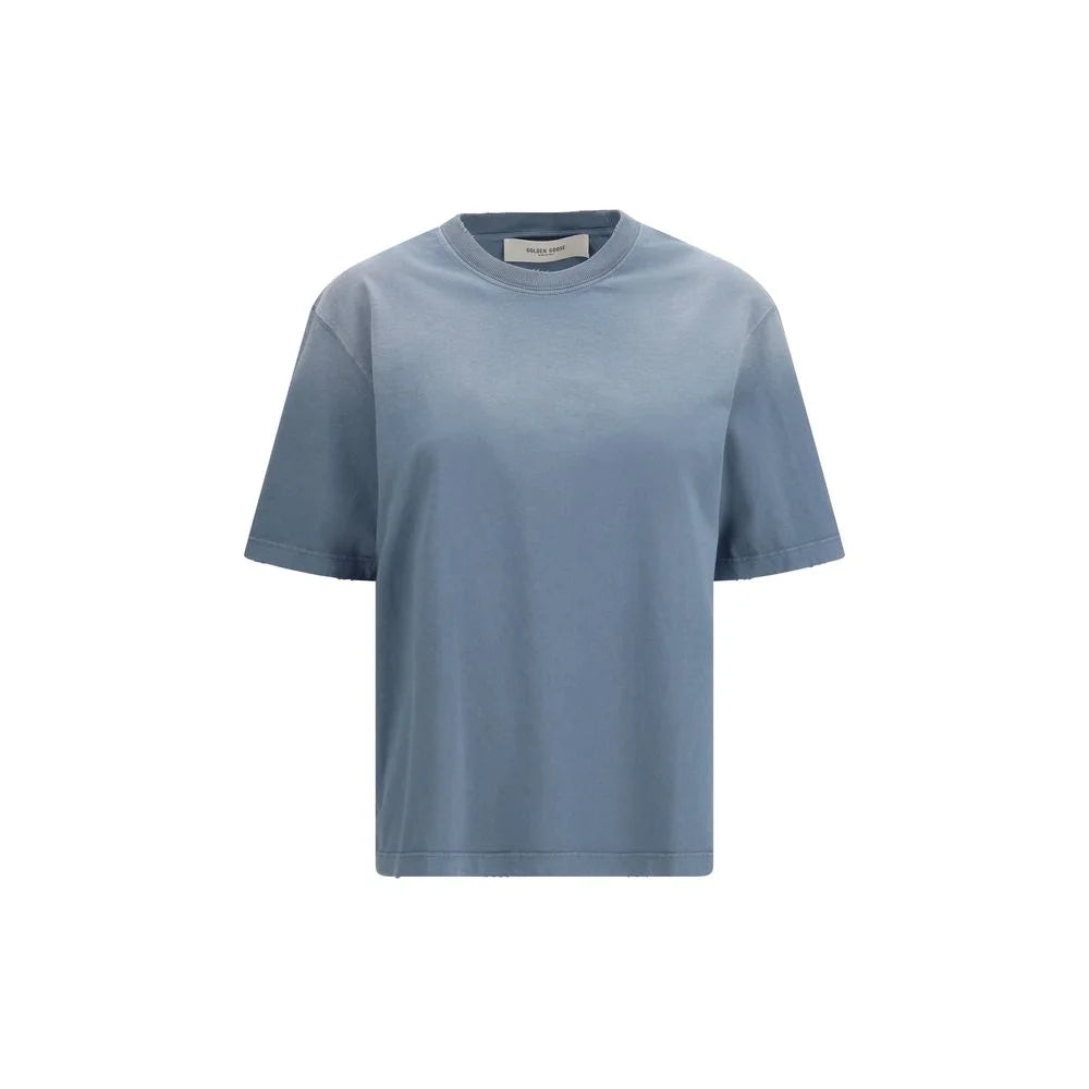 Golden Goose Blue Cotton T-Shirt - S