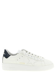 Golden Goose Blue Cowhide Low Top Sneakers