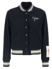 Golden Goose Blue Virgin Wool Bomber