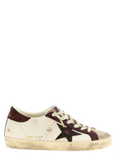 Golden Goose Bordeaux Leather Low Top Sneakers