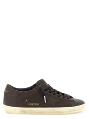 Golden Goose Brown Cowhide Low Top Sneakers
