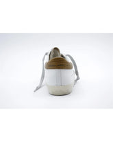 Golden Goose Brown Leather And Textile Low Top Sneakers - EU35/US5