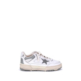 Golden Goose Gray Calf Leather Bos Taurus Chunky Sneakers - EU46/US13