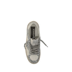 Golden Goose Gray Calf Leather Bos Taurus Low Top Sneakers