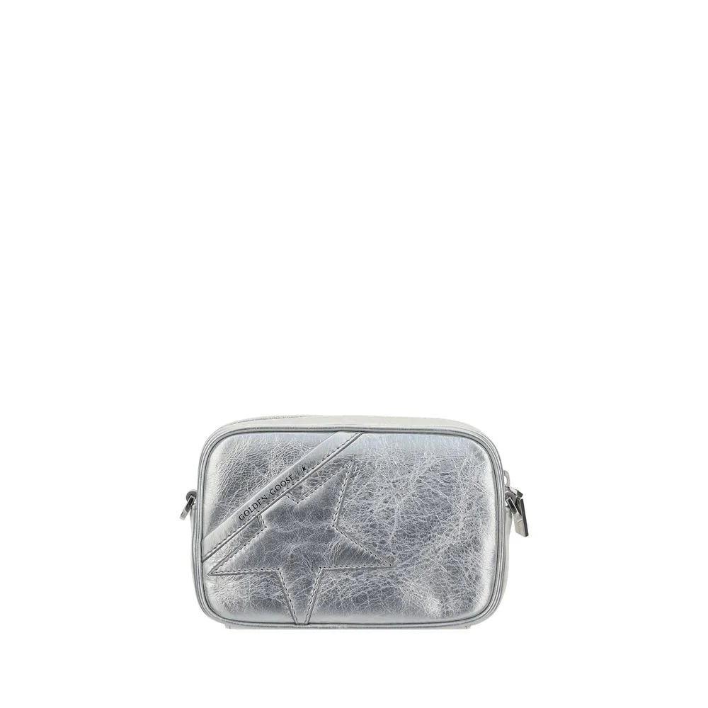 Golden Goose Gray Leather Shoulder Bag