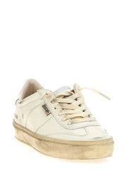 Golden Goose Silver Lamb Leather Low Top Sneakers - EU41/US11