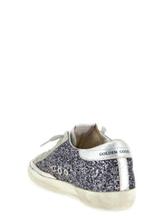 Golden Goose Silver Leather Low Top Sneakers