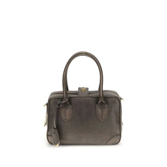 Golden Goose VITA BAG TREATED LEATHER BODY GOLD METAL - Satchel Bags