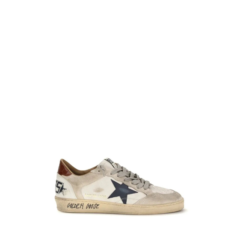 Golden Goose White Calf Leather Bos Taurus Low Top Sneakers - EU40/US7 - Sneakers