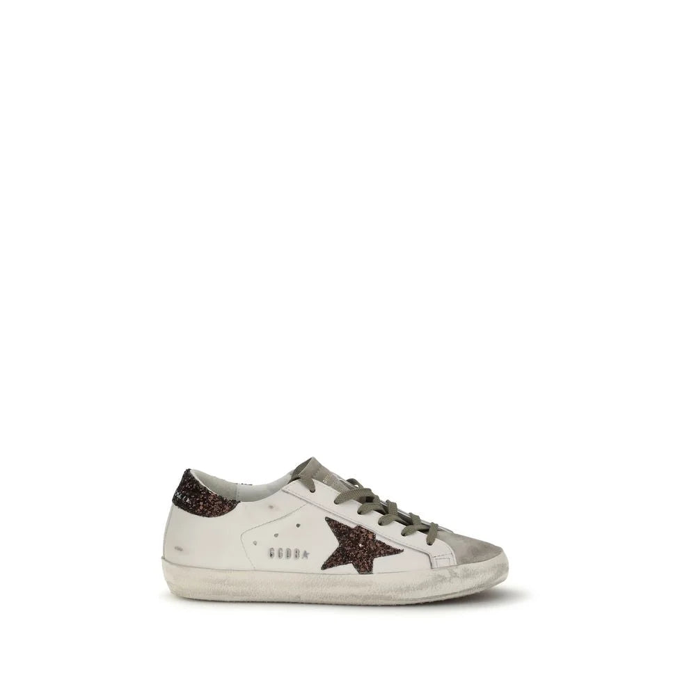 Golden Goose White Calf Leather Bos Taurus Sneakers - EU38/US8