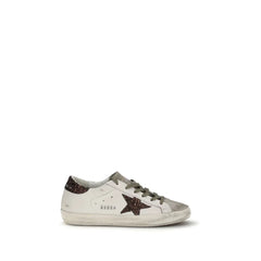 Golden Goose White Calf Leather Bos Taurus Sneakers - EU38/US8