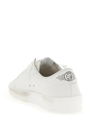 Golden Goose hvite sneakers med lavt utsnitt i ku-skinn