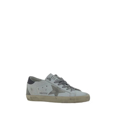 Golden Goose White Goatskin Low Top Sneakers