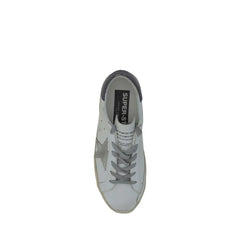 Golden Goose White Goatskin Low Top Sneakers