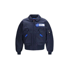 GR10K Bomberjacke aus blauem Nylon