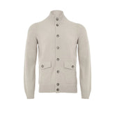 Gran Sasso Beige Cashmere Cardigan - IT50 | L - Cardigans