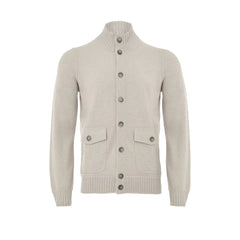 Gran Sasso Beige Cashmere Cardigan - IT50 | L - Cardigans