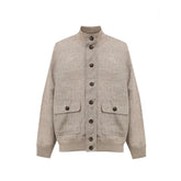 Gran Sasso Beige Linen Jackets & Coat - IT50 | L - Coats & Jackets