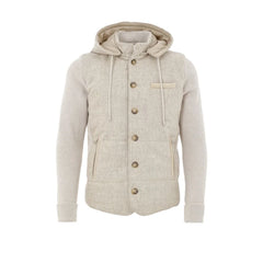 Gran Sasso Beige Wool Shell Jacket - IT50 | L - Sport Jackets