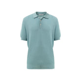 Gran Sasso Blue Cotton Polo Shirt - IT50 | L - Polos