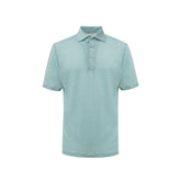 Gran Sasso Blue Linen Polo Shirt - IT50 | L - Polos