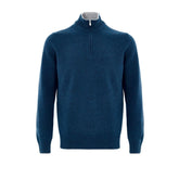 Gran Sasso Blue Wool Turtleneck - IT52 | XL