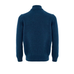 Gran Sasso Blue Wool Turtleneck - IT52 | XL