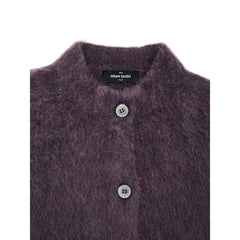 Gran Sasso Bordeaux Wool Cardigan