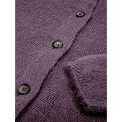 Gran Sasso Bordeaux Wool Cardigan