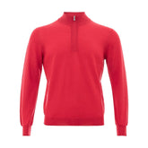 Gran Sasso Elegant Crimson Wool T-Shirt for Men - IT50 | L - Sweaters